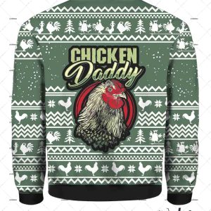 Chicken Daddy Ugly Christmas Sweater 3