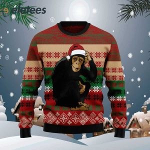 Chimpanzee Christmas Ugly Christmas Sweater