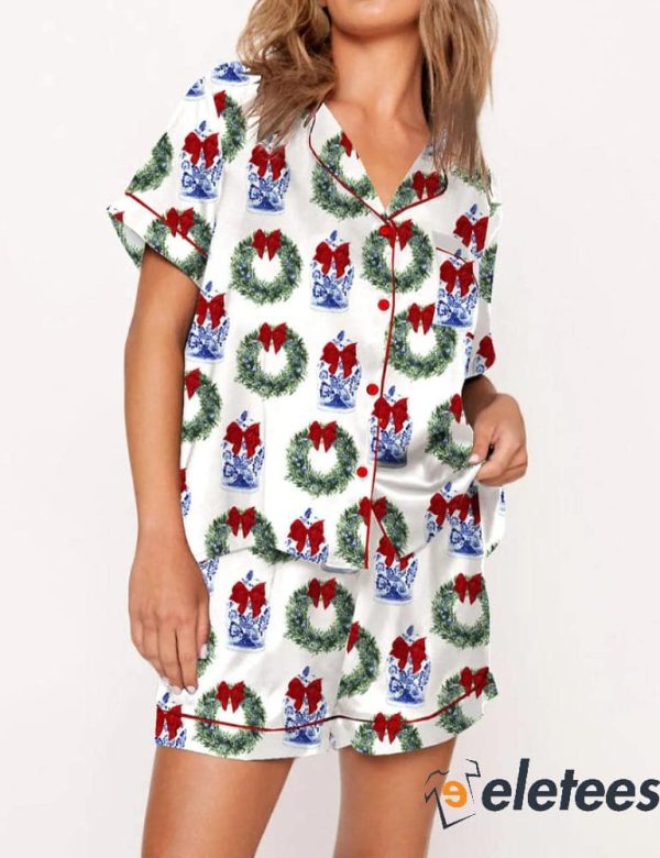 Chinoiserie Christmas Pajama Set