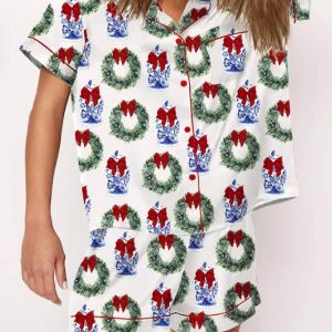 Chinoiserie Christmas Pajama Set 2