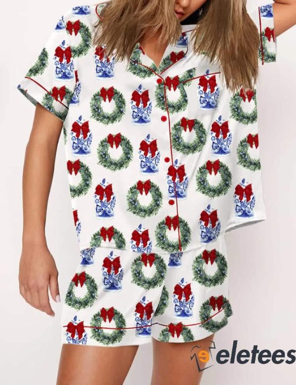 Chinoiserie Christmas Pajama Set