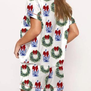 Chinoiserie Christmas Pajama Set 3