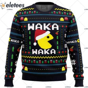 Christmas Arcade PacMan Ugly Christmas Sweater 1