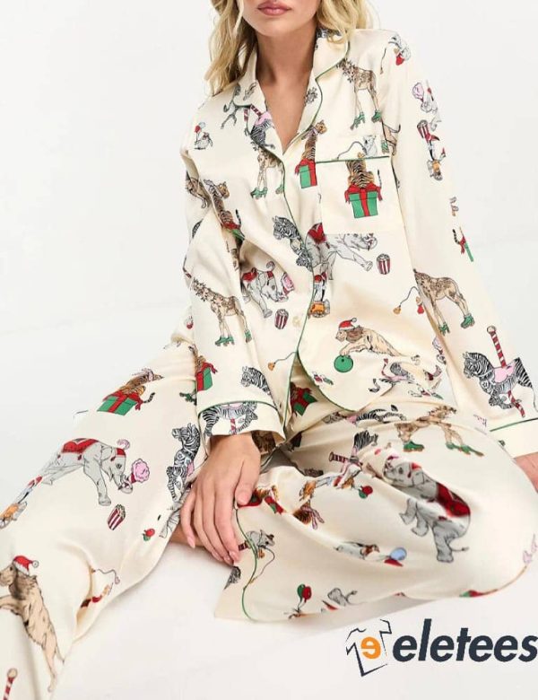 Christmas Circus Pajama Set