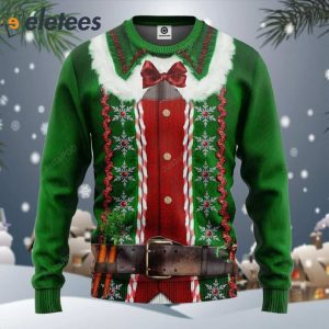 Christmas Elf Sweatshirt Ugly Christmas Sweater 1