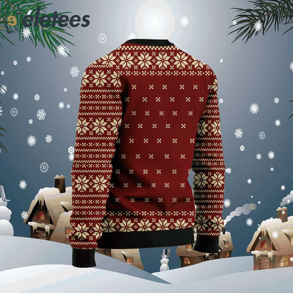 Christmas North Pole Nicks Black Holiday Hockey Jersey Ugly Sweater