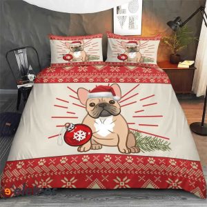 Christmas French Bulldog Bedding Set 1