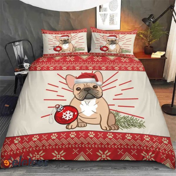 Christmas French Bulldog Bedding Set
