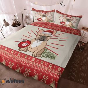 Christmas French Bulldog Bedding Set 3
