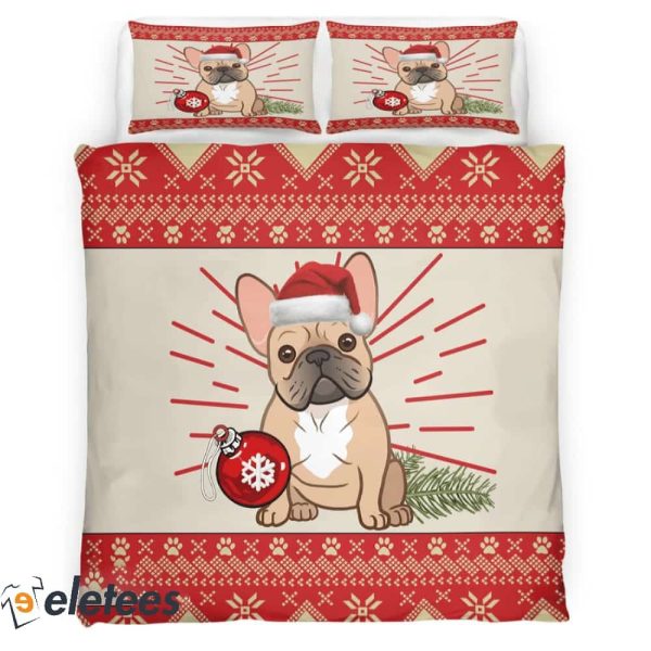 Christmas French Bulldog Bedding Set