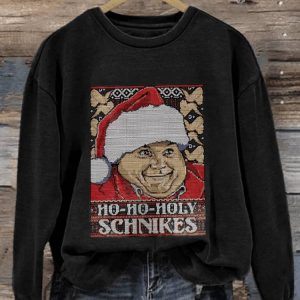 Christmas Ho Ho Holy Print Sweatshirt