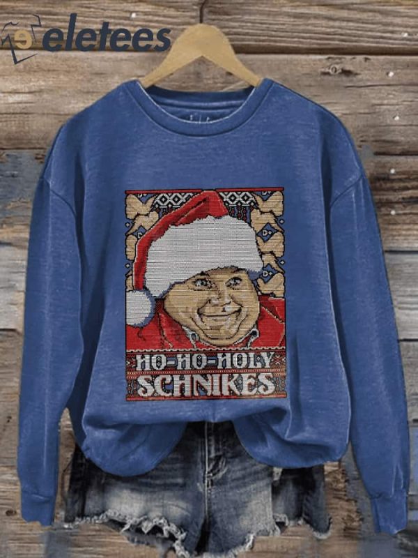 Christmas Ho Ho Holy Print Sweatshirt