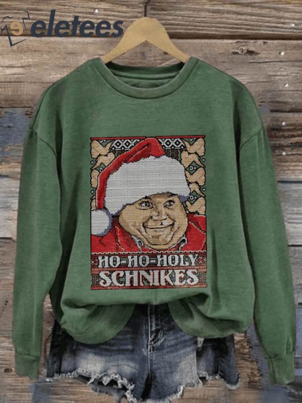 Christmas Ho Ho Holy Print Sweatshirt