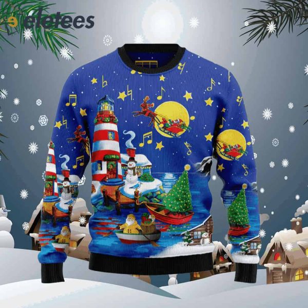 Christmas Lighthouse Ugly Christmas Sweater