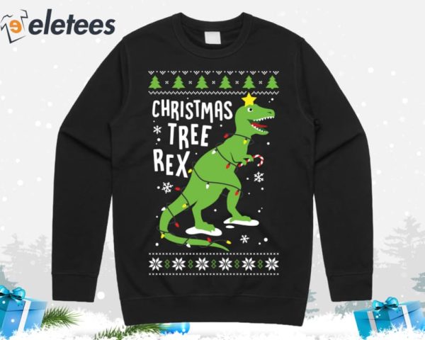 Christmas Tree Rex T-Rex Ugly Christmas Sweater