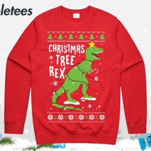 Christmas Tree Rex T Rex Ugly Christmas Sweater 3