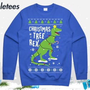 Christmas Tree Rex T Rex Ugly Christmas Sweater 4