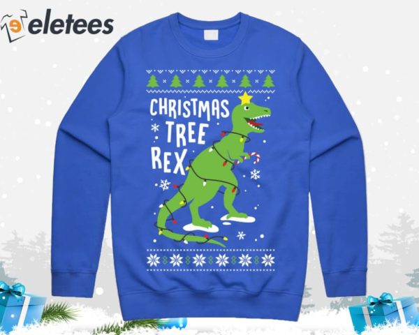 Christmas Tree Rex T-Rex Ugly Christmas Sweater