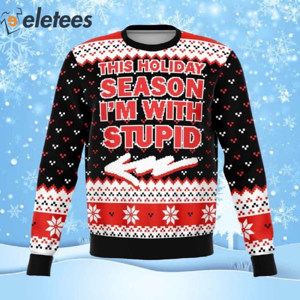 Christmas With Stupid Ugly Christmas Sweater