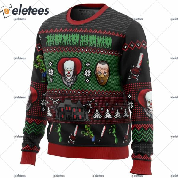 Classic Horror Christmas Ugly Christmas Sweater