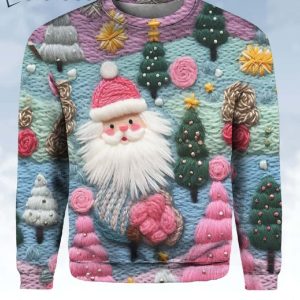 Colorful Santa Ugly Christmas Sweater