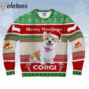 Corgi Merry Woofmas Ugly Christmas Sweater 1