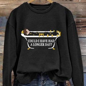 Matthew Perry Could I Have Had A Longer Day Long Sleeve Sweatshirt