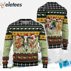 Cow Ugly Christmas Sweater 0