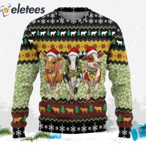 Cow Ugly Christmas Sweater 1