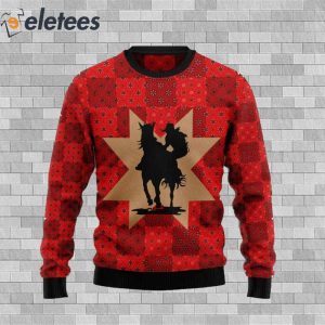 Cowgirl Red Ugly Christmas Sweater 2