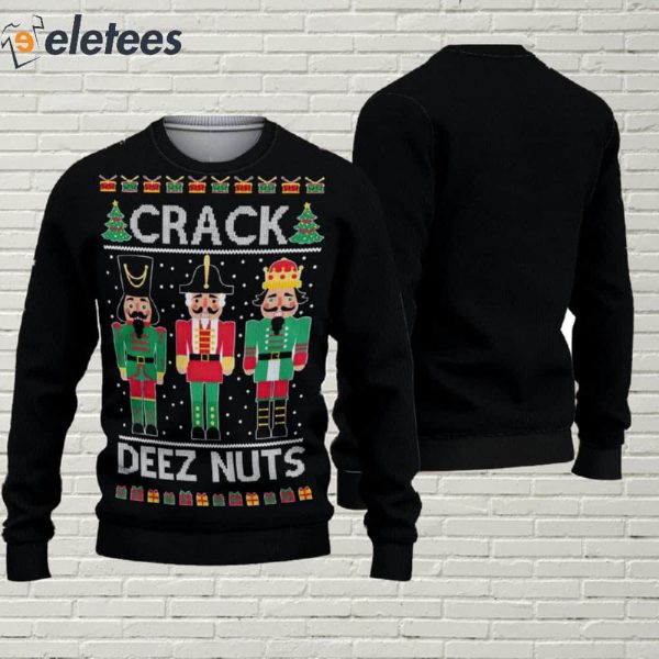 Crack Deez Nuts Ugly Christmas Sweater