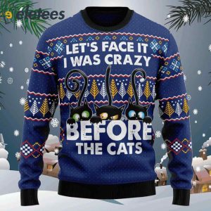 Crazy Cat Ugly Christmas Sweater