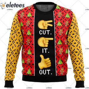 Cut It Out Ugly Christmas Sweater 1