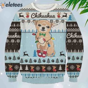 Cute Chihuahua Ugly Christmas Sweater 1