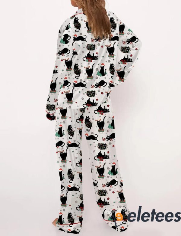 Cute Christmas Cat Pajama Set