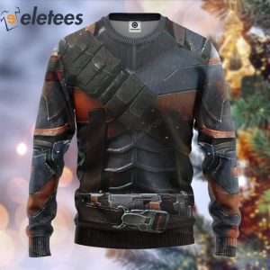 DC Deathstroke Suit Ugly Christmas Sweater 2
