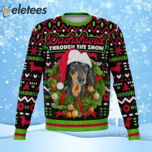 Dachshund through the outlet snow sweater