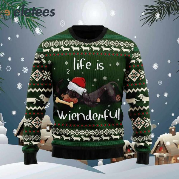 Dachshund Wienderful Ugly Christmas Sweater