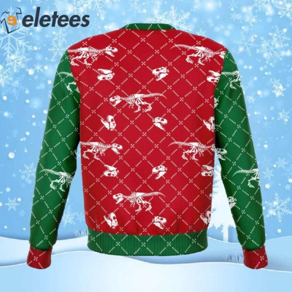 Dank Tree Rex Athletic Ugly Christmas Sweater