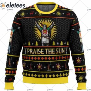 Dark Souls Praise The Sun Ugly Christmas Sweater
