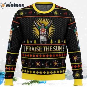 Dark Souls Praise The Sun Ugly Christmas Sweater 2