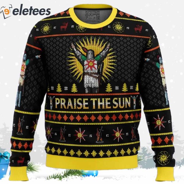 Dark Souls Praise The Sun Ugly Christmas Sweater