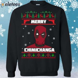 Deadpool Merry Chimichanga Christmas Sweater 1