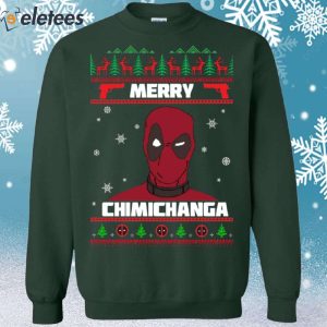 Deadpool Merry Chimichanga Christmas Sweater 2