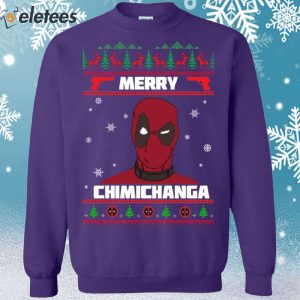 Deadpool Merry Chimichanga Christmas Sweater 4