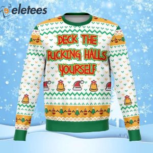 Deck The Halls Yourself Dank Ugly Christmas Sweater 1