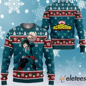 Deku Anime Ugly Christmas Sweater 2