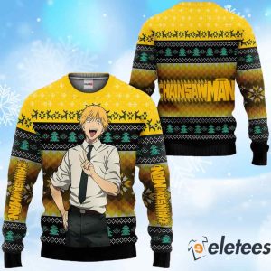 Denji Chainsaw Man Ugly Christmas Sweater 1