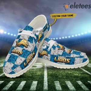 Detroit Lions NFL Personalized Dude Shoes 1