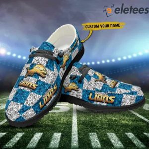 Detroit Lions NFL Personalized Dude Shoes 2